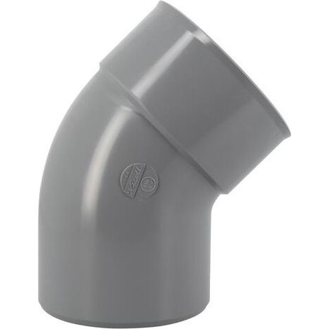PVC-Bogen 45° MF: 125