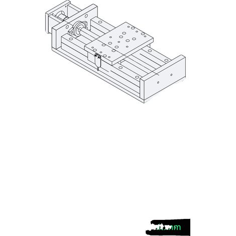Linearschienenantrieb, hohe Tragfähigkeit, Präzisionsmechanik, ZBX150-200mm (1/2)