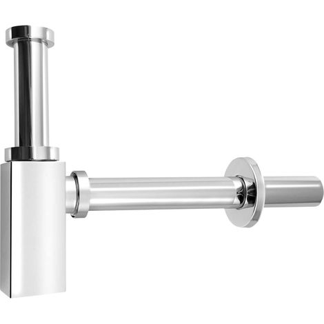 Aqualine Siphons - Siphon für Waschtisch eckig 5/4, verchromt CV1004 (1/3)