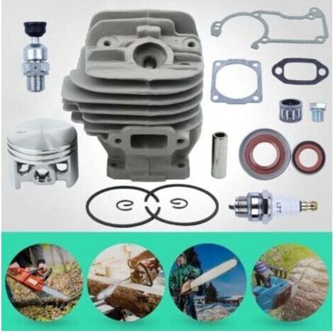 VURAHOME – Kolben und Zylinder für Stihl 026 MS260 Kettensäge – 44,7 mm – Nikasil-Beschichtung – 16-teiliges Set mit Dichtungen und Zündkerze (1/5)