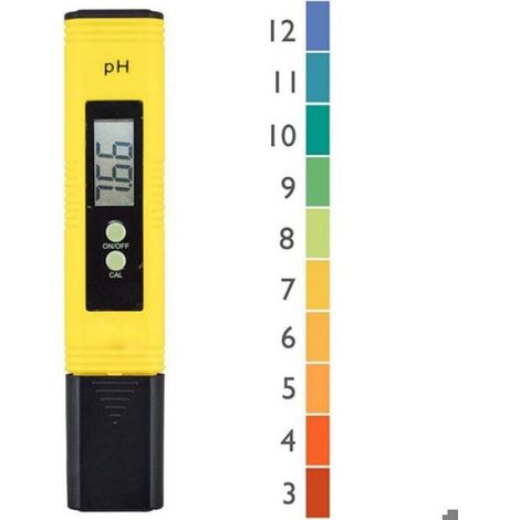 Testeur De Ph - Plage 0 00 À 14 00 - Étalonnage Automatique - Pour Agriculture Aquarium Chimie Alimentaire - 1 Pièce