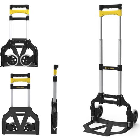 Klappbarer Trolley aus Aluminium FOLD SHOP Paketstanderwagen mit TRP-Radern mit Befestigungssystem fur den FOLD BOX-Korb