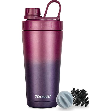 Isolierte Edelstahl Protein Shaker Flasche 20 oz Gym Workout Geschenk (1/5)