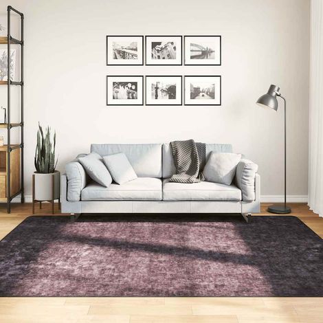 Teppich Waschbar 160x230 cm Anthrazit