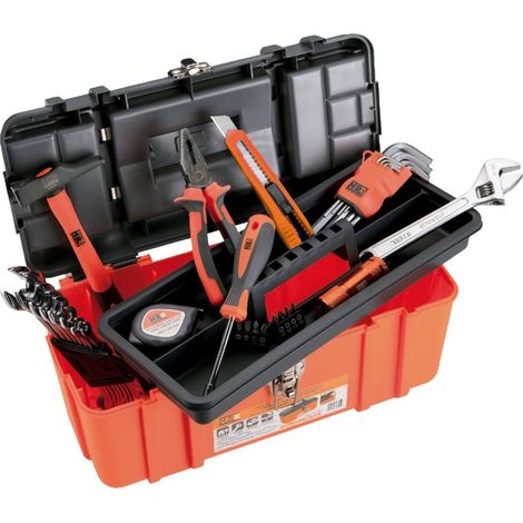 BOÎTE À OUTILS EN PLASTIQUE 33 PIÈCES ALYCO ORANGE (1/2)