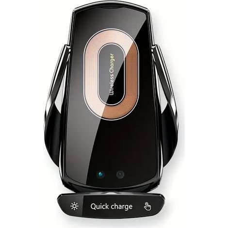 Chargeur de voiture sans fil 15 W, support magnétique pour téléphone de voiture, charge rapide par induction infrarouge 15 W