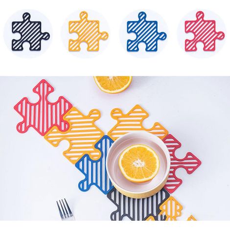 Tapis isolant anti-brûlure multifonctionnel en TPE de 12,7 cm (5 po) pour casseroles et plaques chauffantes. (1/4)