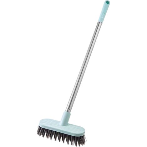 Brosse À Récurer - Manche Télescopique En Acier Inoxydable - Pour Sol Carrelage Douche Cuisine Terrasse - 45 x 12,5 x 4 cm - 1 Pièce (1/5)