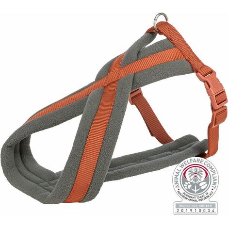 Arnés para Perro Trixie Confort Premium Naranja (1/4)