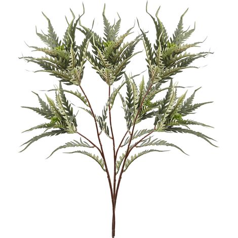Hoja de hiedra artificial (Pteris multifida) [Verde], 2-3 piezas, decoración del hogar, arreglo floral decorativo (1/5)