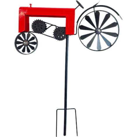 Moulin-A-Vent - Sculpture Rotative En Métal - Décoration Extérieure Pour Jardin Cour Patio Véranda Arrière-Cour - 1 Pièce (1/5)