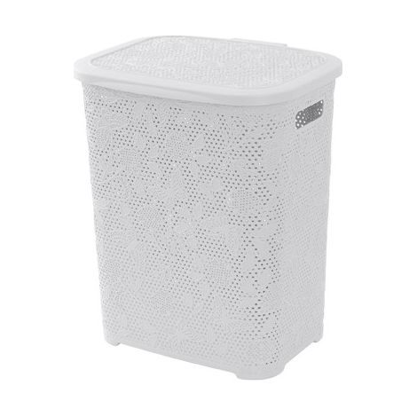 PORTABIANCHERIA IN PLASTICA 50 LT BIANCO