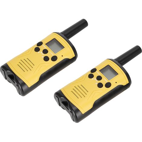 T50 Lot de 2 talkies-walkies pour enfants, interphone d'extérieur, jouet talkie-walkie 3KMYellow (1/5)