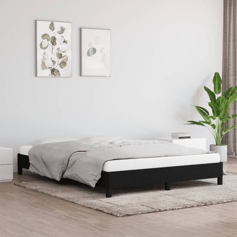 Giroletto senza Materasso Nero 140x200 cm in Tessuto vidaXL (1/5)