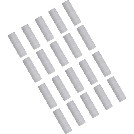 20 - Fixing Clips - Greenhouse Accessory - For Film and Pipes - Extreme Temperature Resistant - White - 20mm