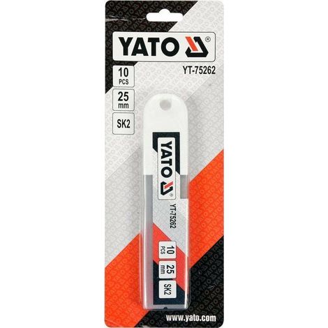 Cuchillas Yato ZAP.SK2 25 mm/10 unidades