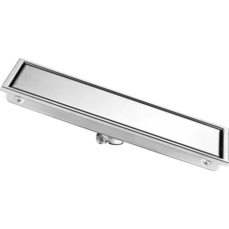 Siphon de sol linéaire rectangulaire anti-obstruction en acier inoxydable 304, long, pour salle de bain et cuisine. (1/5)