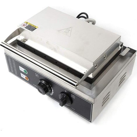 Senderpick – Gaufrier électrique 220V pour 6 gaufres – Surface antiadhésive – Cuisson rapide en 5 minutes – Usage commercial et domestique