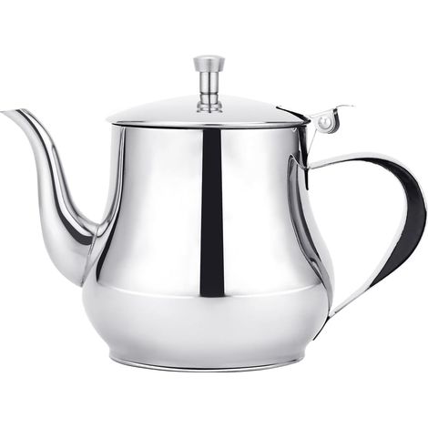 Théière de petite capacité en acier inoxydable (Argent, 360 ml) (1/5)