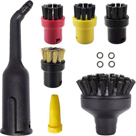 Adatto ai pulitori a vapore Karcher SC1, SC2, SC3, SC4 e SC5. Il set di accessori contiene un totale di 11 articoli.