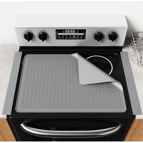 Tapis de Protection Plaque Induction, Tapis de Cuisson à Induction en Silicone, Protection Plaque de Cuisson Anti Rayures Non Slip 76 x 53 cm (1/5)