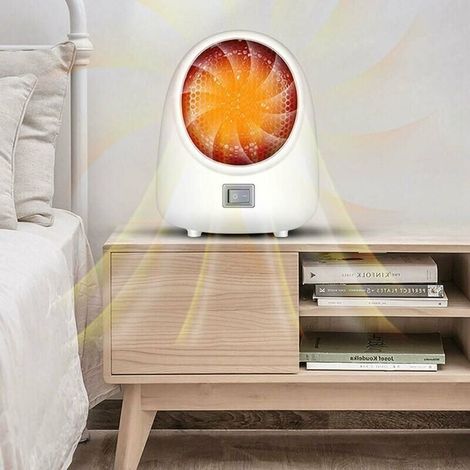 Chauffage domestique, petit radiateur d'appoint, chauffage rapide, ABS PPS, économie d'énergie, décoration de bureau d'intérieur (prise UE 220 V) (1/4)