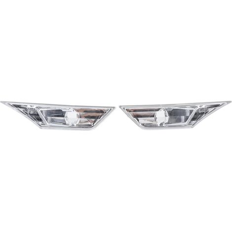 Couvercle de clignotants latéraux LED, 1 paire, 34300 TE H01, anti-rayures, boîtier de lampe gauche droite blanc (1/5)