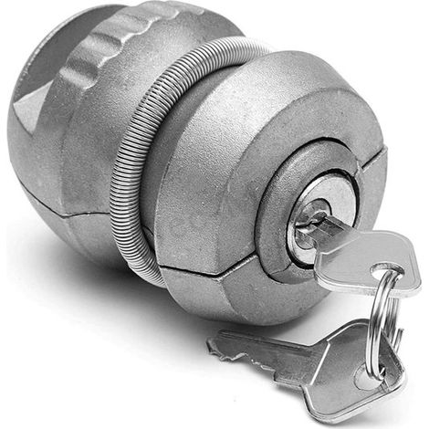 Conector de enganche de bola para remolque, bloqueo, remolque todoterreno, accesorios para remolque pequeño, conector plateado de 50 mm (1/2)