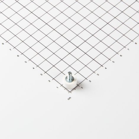 Magna-C Gummiertes Magnetsystem Ø12x7mm mit Gewindezapfen (1/4)