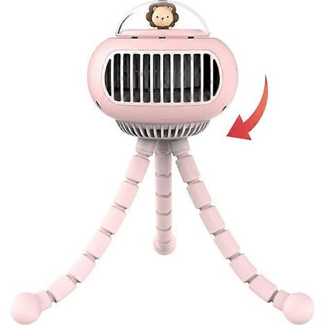 Ventilateur de poussette rechargeable 3600 mAh/1200 mAh, mini ventilateur portable, refroidisseur portatif