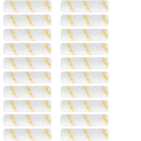 Lot de 20 mini rouleaux à peinture, 10 cm, pour décoration murale architecturale et projets de peinture (1/5)