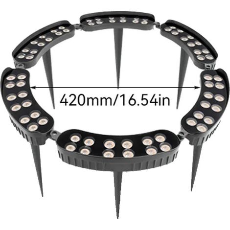Lampada da giardino per esterni, impermeabile IP65, design a risparmio energetico, luce calda, 420 mm (1/2)