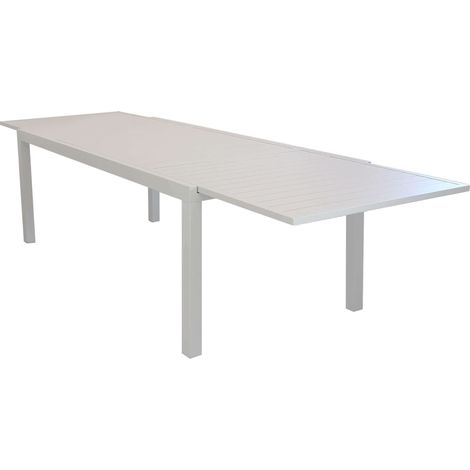 DEXTER - set tavolo in alluminio cm 200/300 x 100 x 74 h con 6 sedie e 2 poltrone Dexter (1/4)