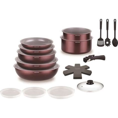 Arthur Martin AM2503 Kochtopfset Aluminium 18 Teile (1/2)
