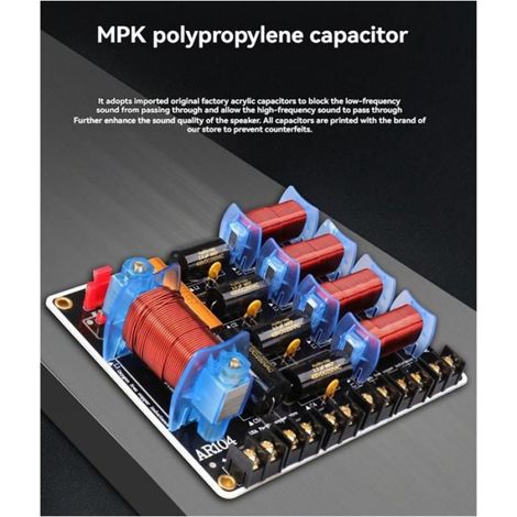 1 x séparateur de haut-parleurs 3 voies,PCB+Composants,Noir (1/5)