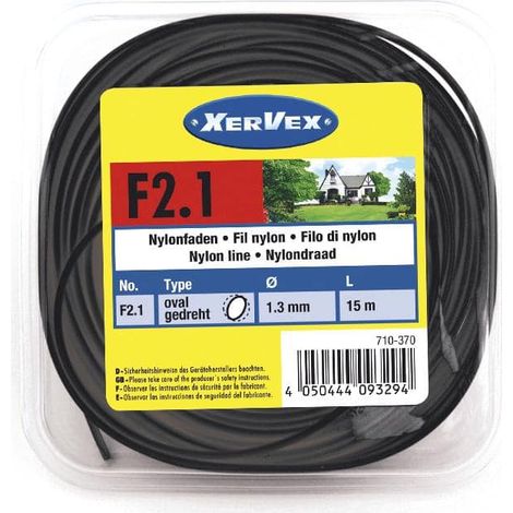 Westfalia Fil de polyamide (nylon) pour rotofil - 2,0 mm / 15 m (1/2)