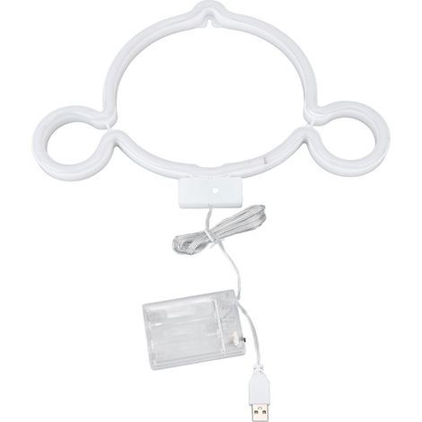LED-Neon-Wandleuchten aus PVC und ABS, können per USB oder Batterie betrieben werden, geeignet für Schlafzimmer, Kinderzimmer und Hochzeiten. (1/5)