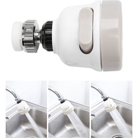 Robinet de Cuisine Économiseur d'Eau 360° Rotatif avec Filtre et Flexible Réglable (1/5)