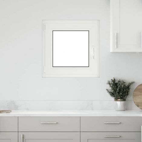 Ventana de sótano "RISOR" 50x50 cm oscilobatiente DIN izquierda blanca vidaXL (1/5)