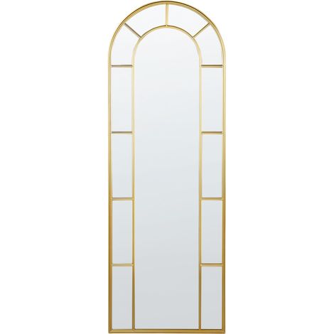 Specchio decorativo a parete di grandi dimensioni in stile glamour da appendere 60 x 170 cm Croci dorate