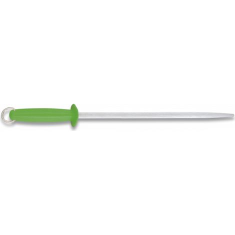 Afilador Chaira Standar Con Hoja De 30 Cms Fischer, Mango De Fibra, Material Acero 63hrc, Color Verde, 21084-ve