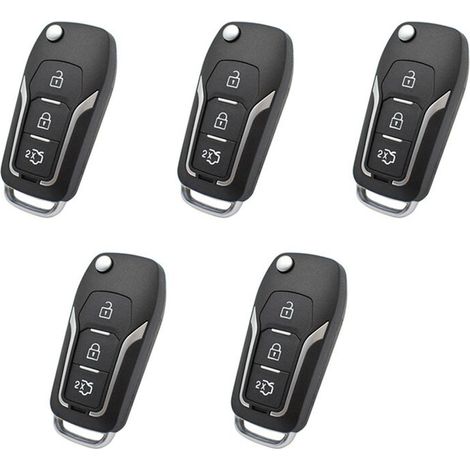 Adatto per confezioni da 5 gusci di chiavi telecomando per auto, compatibile con Focus, Fiesta, Mondeo, S-Max e C-Max.
