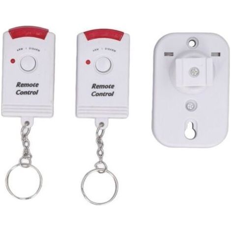 Alarme de détecteur de mouvement extérieur Antivol Télécommande Son Lumière Mode silencieux Alarme d'allée sans fil pour maison Ferme,DUBUNS (1/4)