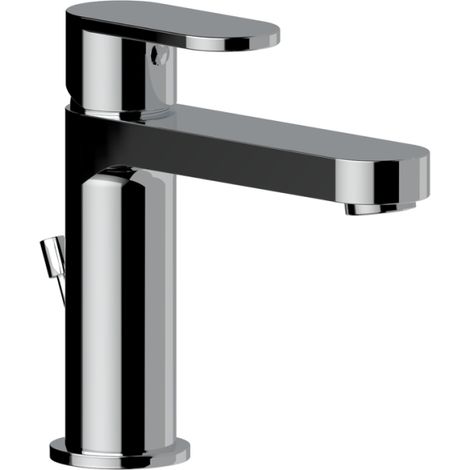Miscelatore Lavabo Ottone Cromato Con Scarico  Amalfi
