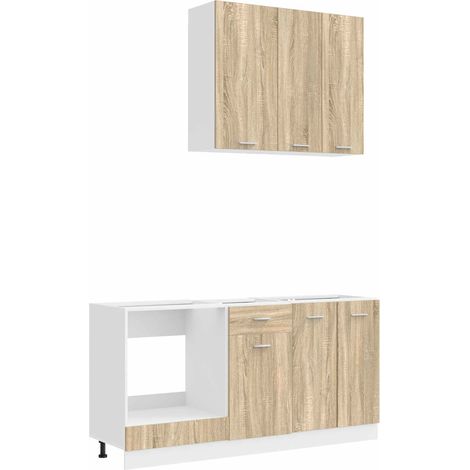 Kitchen Unit LYON 5 pcs Sonoma Oak Engineered Wood vidaXL (1/5)