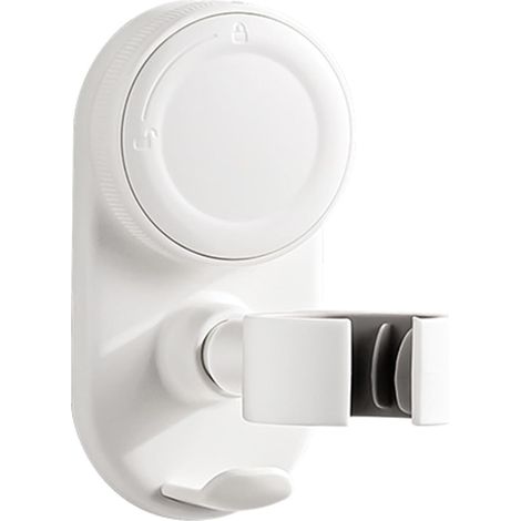 Support pivotant à ventouse pour sèche-cheveux - Sans danger - Base adhésive compacte - Rangement de salle de bain - Facile à utiliser pour plusieurs séchoirs - Ventouse puissante (1/5)