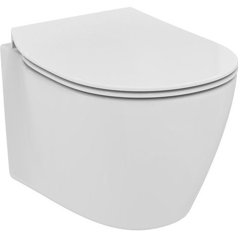 WC suspendu à fond creux CONNECT KOMPAKT 360 x 480 mm, fixation invisible blanc IDEAL STANDARD