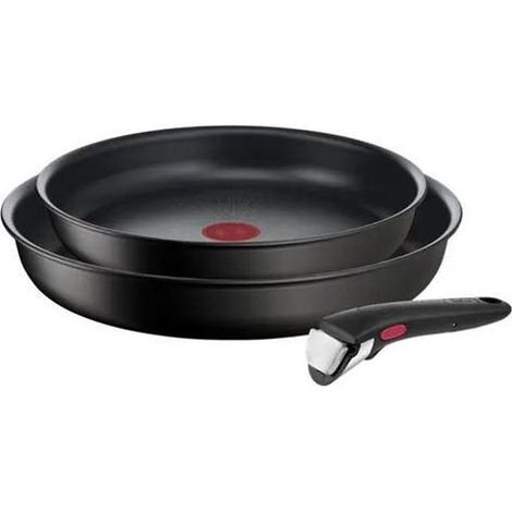 Set padelle Tefal Ingenio Eco Resist nero 24 e 28 cm