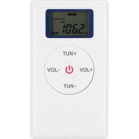 Mini radio FM numérique portable haute sensibilité avec cordon et écouteurs (1/2)