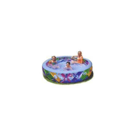 Intex 56494 piscina gonfiabile Pinwheel Pool  229 cm H 56 cm in vinile capacita' 840 lt con toppa di riparazione anni 6+ (1/4)